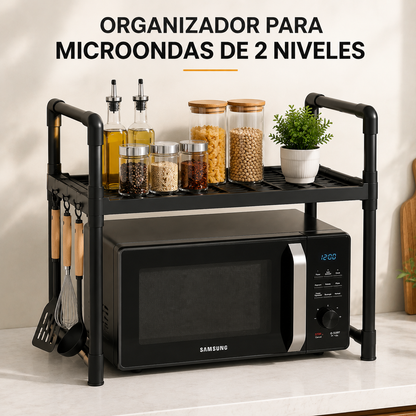 ORGANIZADOR PARA MICROONDAS DE 2 NIVELES