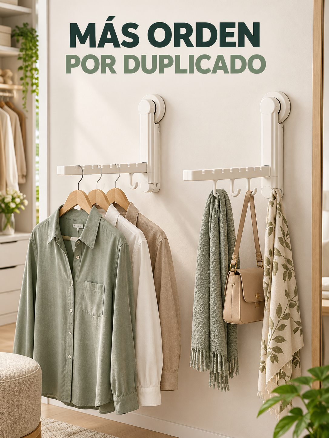 PACK X2 TENDEDERO PLEGABLE CON VENTOSA 👕✨