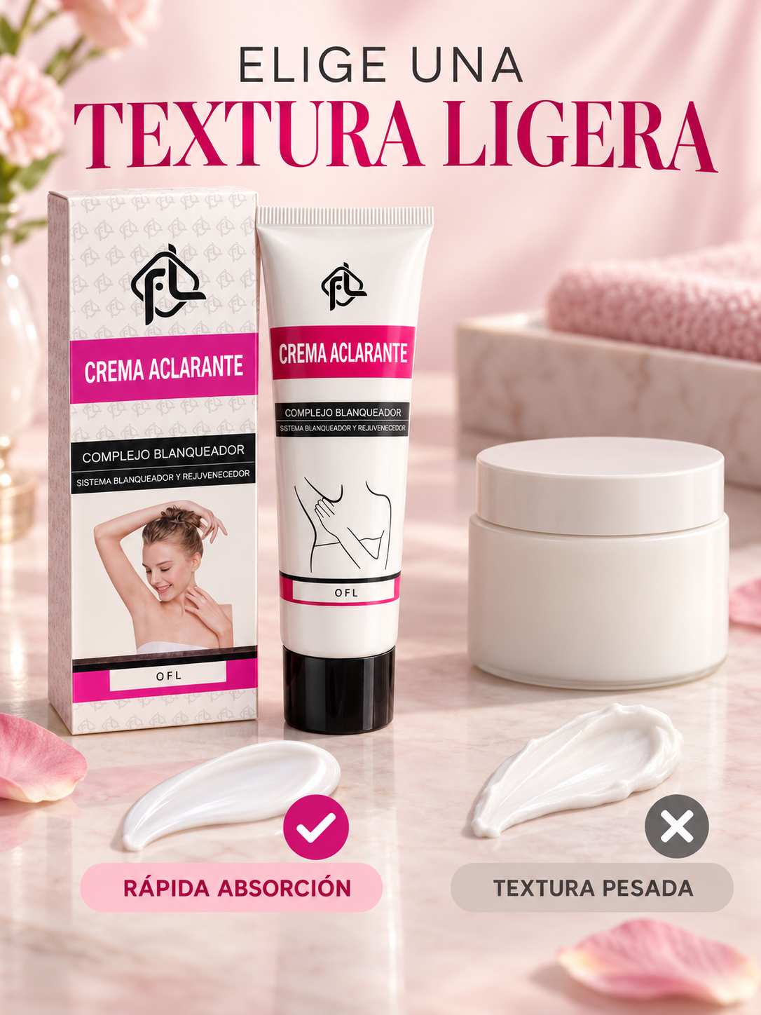 CREMA ACLARANTE CORPORAL OFL 120 ML ✨🌸