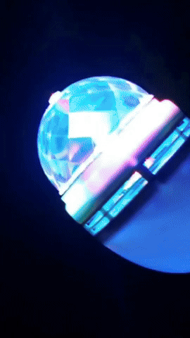 FOCO GIRATORIO DE LUCES RGB PARA FIESTAS
