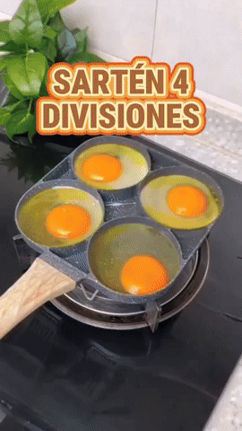 Sartén Antiadherente de 4 Divisiones