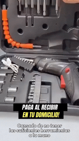 Juego de Destornilladores y Taladro Eléctrico