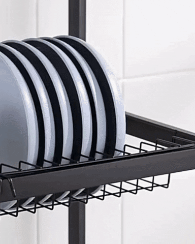 ESCURRIDOR DE PLATOS 4 EN 1 ACERO INOXIDABLE