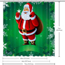 Juegos de Baño Cortina Ducha Navideñas 4 en 1