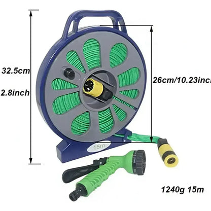 🌿 Manguera Mágica Expandible 15 M – Súper Flexible con Pistola Rociadora 🚿