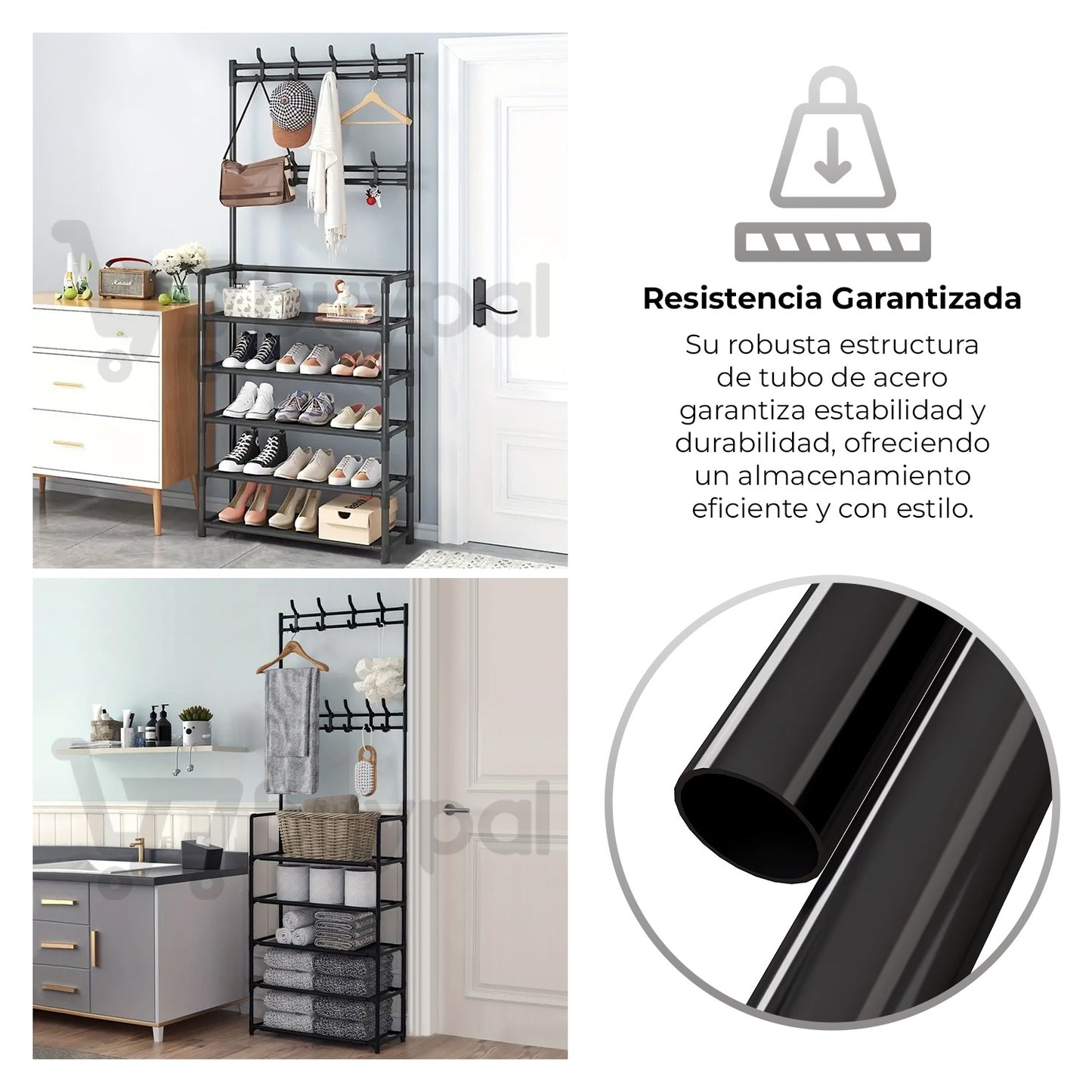 👟🧥OrganiRack Pro Duo – Zapatera con Perchero Multifuncional💼🧣