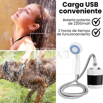 Ducha Portátil Eléctrica Recargable USB