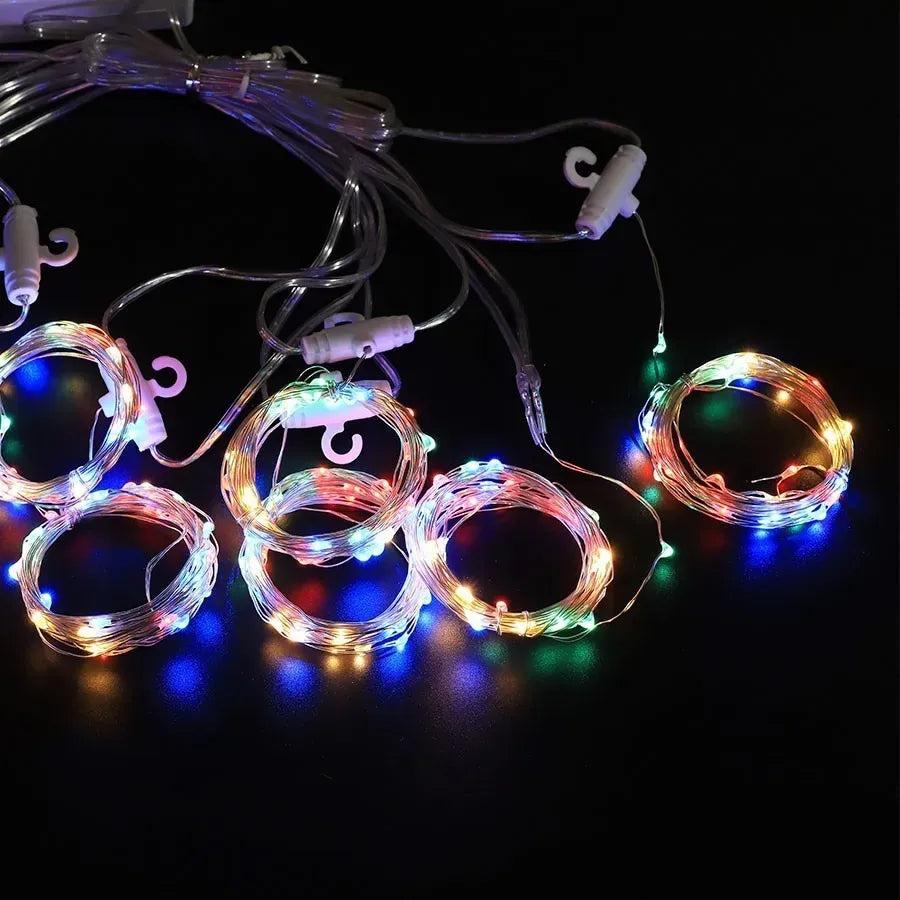Cortina de Luces LED Multicolor con Control (3×3 m / 3×2 m)