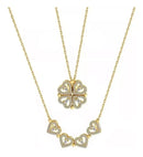 COLLAR TRÉBOL DE CORAZONES