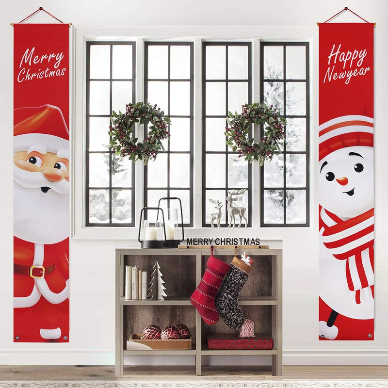 Banner Navideños Colgantes Pancartas Decoración - Set 2