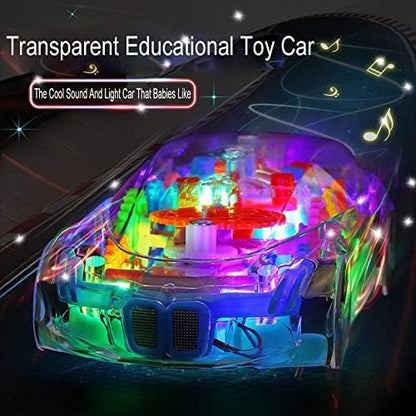 Auto de Carreras Transparente con Luces LED