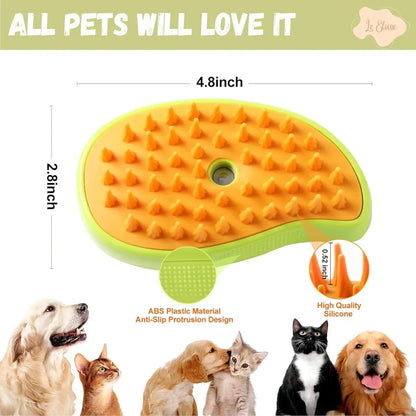 Cepillo De Vapor Para Mascotas Para Mudar De Pelo 3 en 1