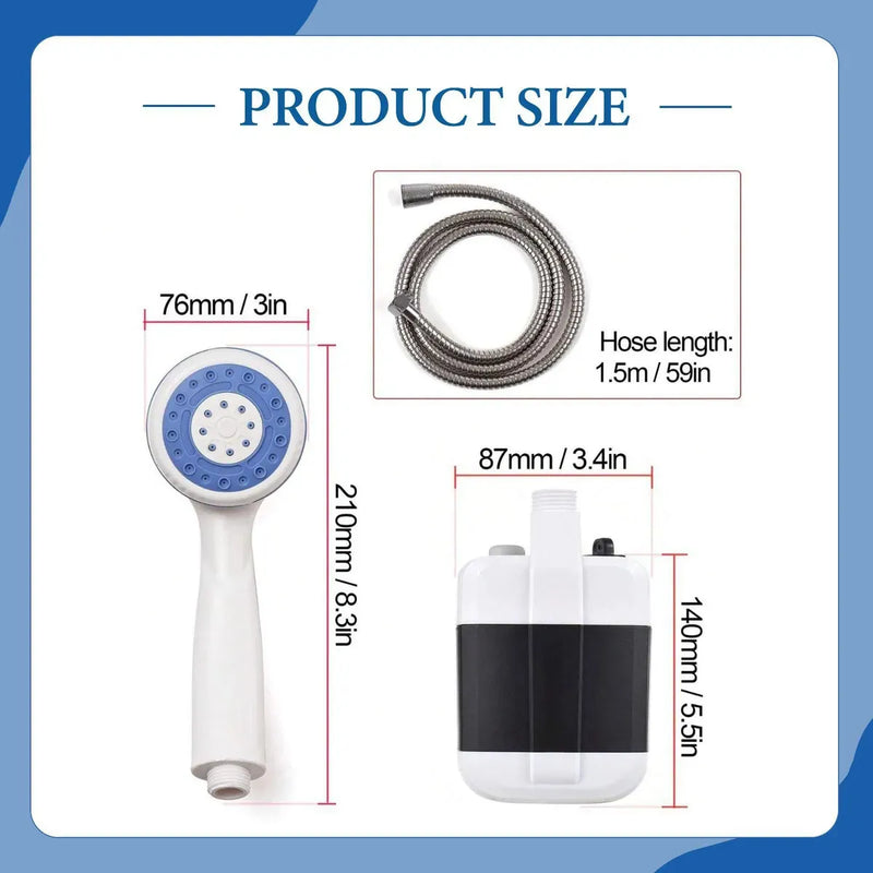 Ducha Portátil Eléctrica Recargable USB
