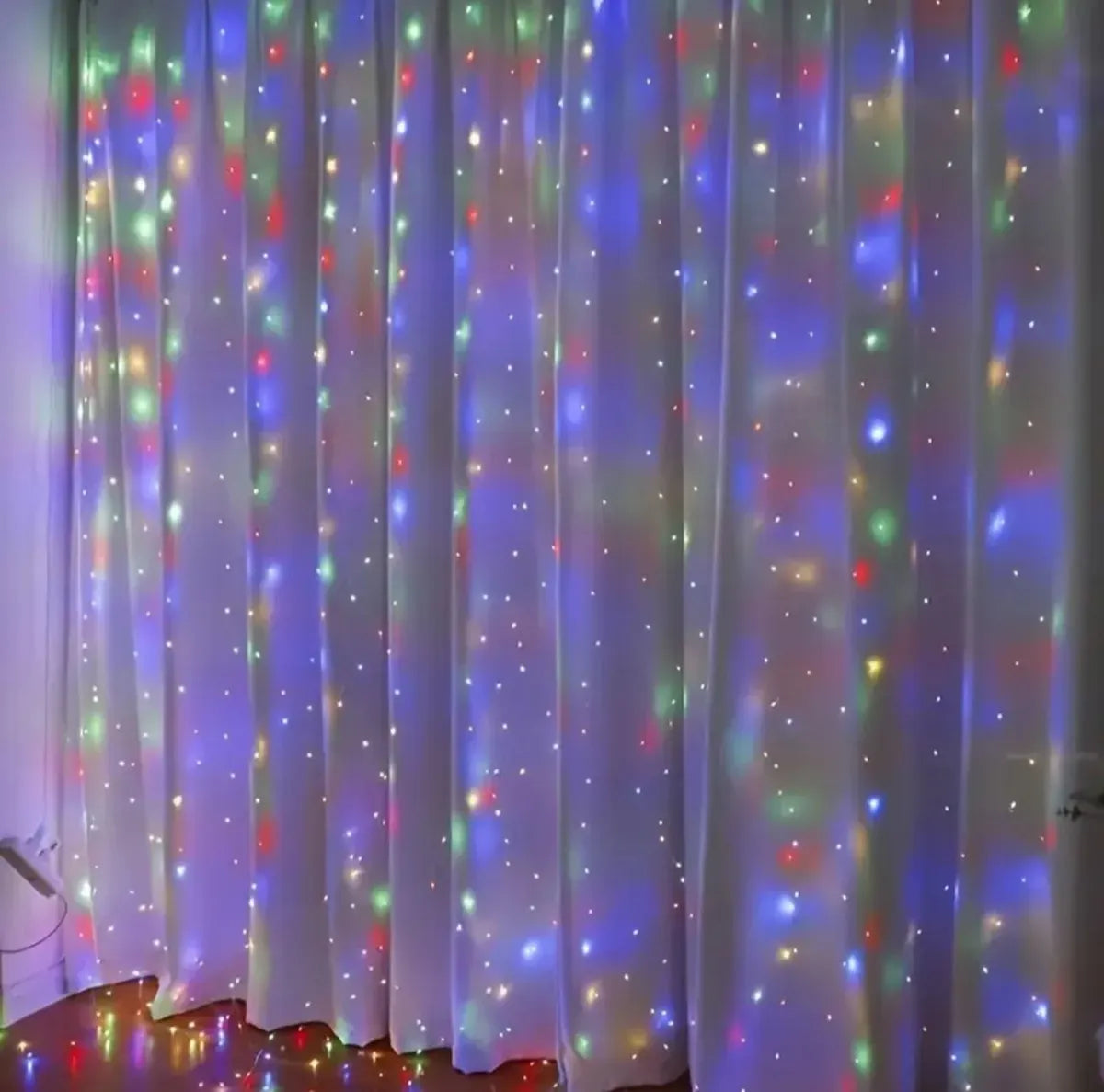 Cortina de Luces LED Multicolor con Control (3×3 m / 3×2 m)
