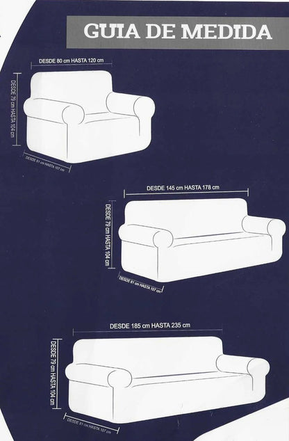 Forro de Mueble  3-2-1 Color Entero – Set de Fundas Premium