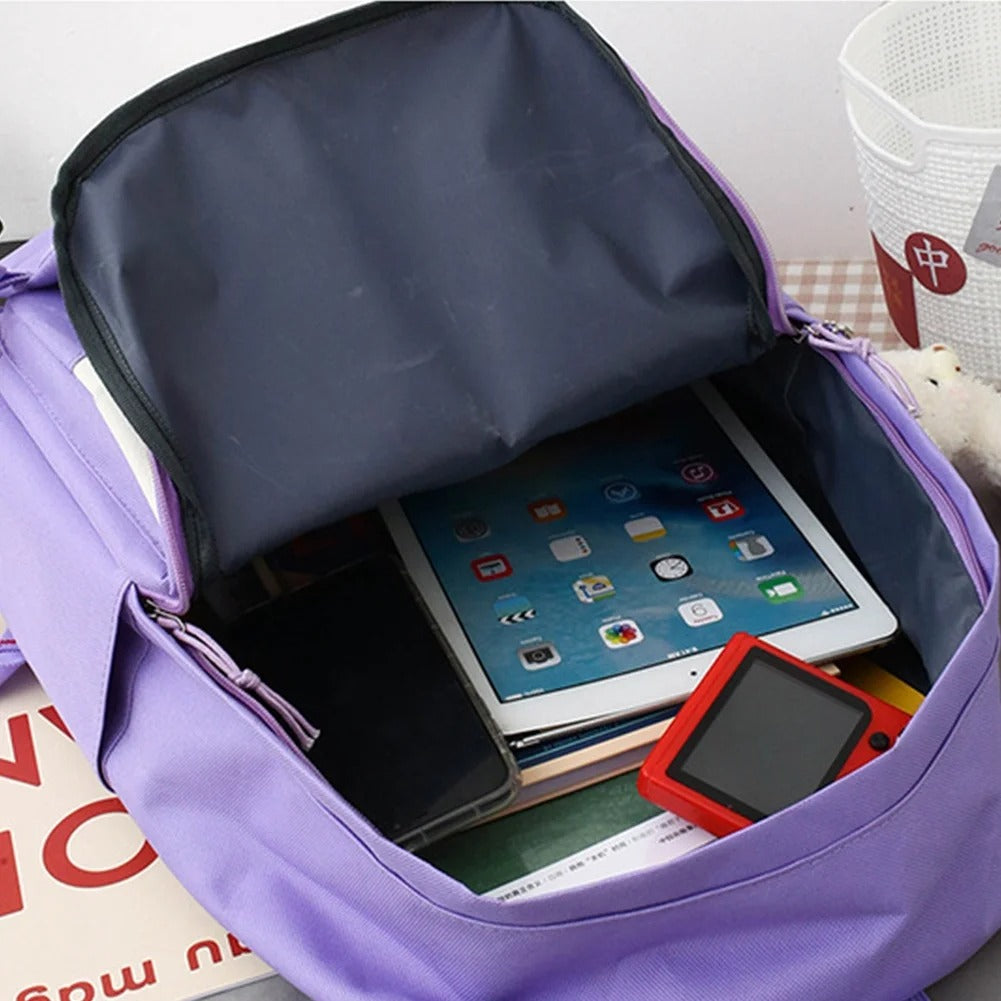 🎒 CampusMax 6-en-1 – Mochila Antirayones con Estuche y Bolsillos Inteligentes ✨