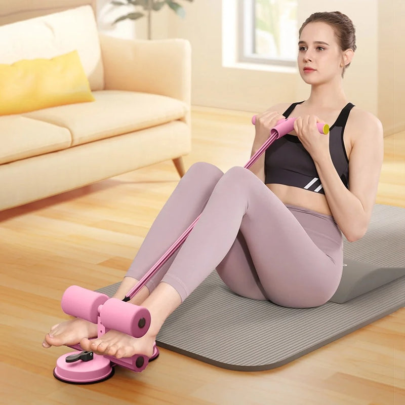 Barra Abdominal Multifunción con Ventosas y Soporte Ajustable – 3 en 1