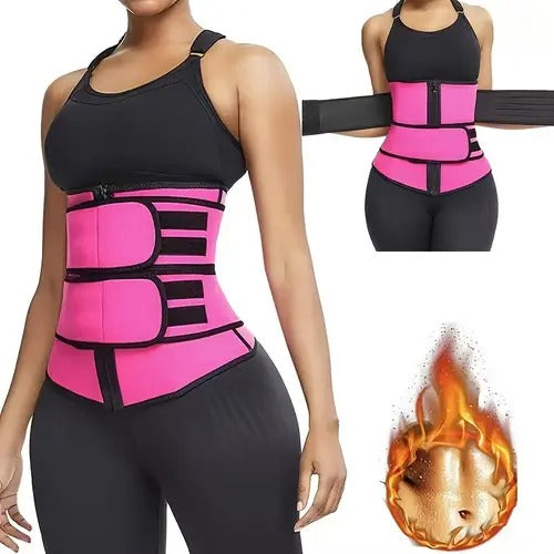 Faja Moldeadora de Cintura en Neopreno con - Doble Velcro y Alta Compresión