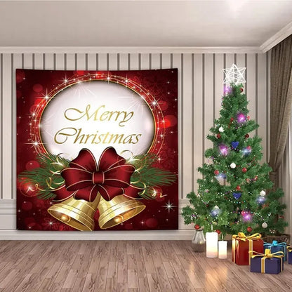 Juegos de Baño Cortina Ducha Navideñas 4 en 1
