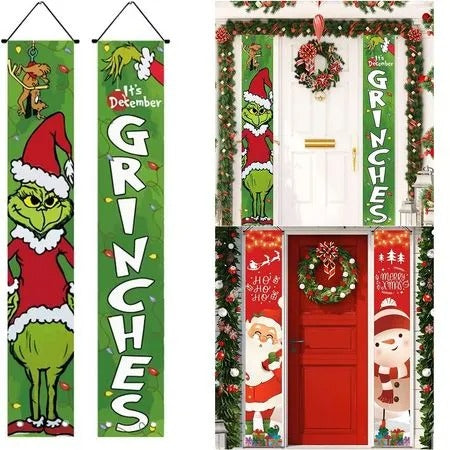 Banner Navideños Colgantes Pancartas Decoración - Set 2