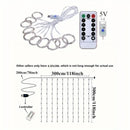 Cortina de Luces LED Blancas USB (300 LEDs)