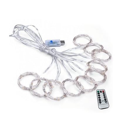 Cortina de Luces LED Multicolor con Control (3×3 m / 3×2 m)