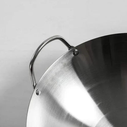 🍲Wok Maestro 34  – Sartén Wok de Acero Inoxidable🔥