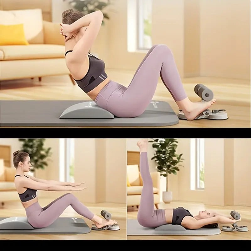 Barra Abdominal Multifunción con Ventosas y Soporte Ajustable – 3 en 1