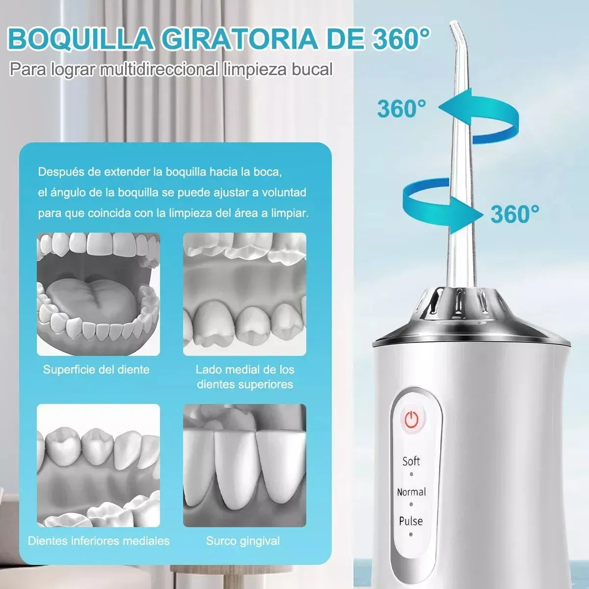 Enguagador Bucal Eléctrico Portátil