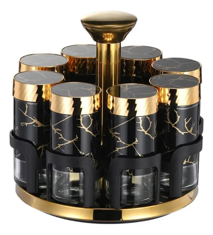 CARRUSEL DE CONDIMENTOS DE 1 PISO - black