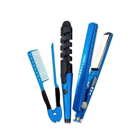 ✨ StylePro 3 en 1 – Kit Profesional para Alisar, Rizar y Ondular Cabello 💇‍♀️🔥
