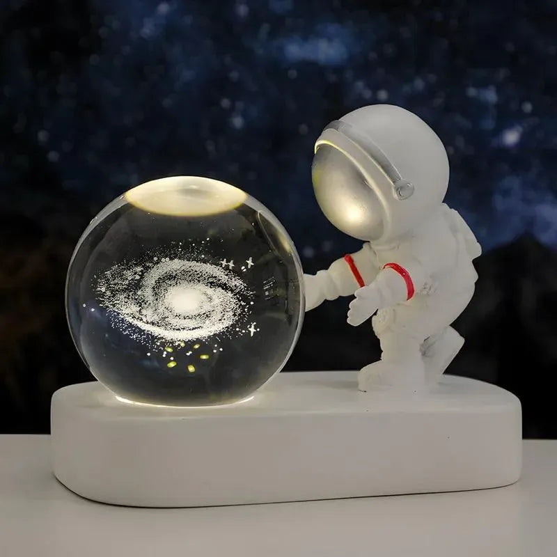 Lampara Decorativa Modelo Astronauta Con Esfera 3D