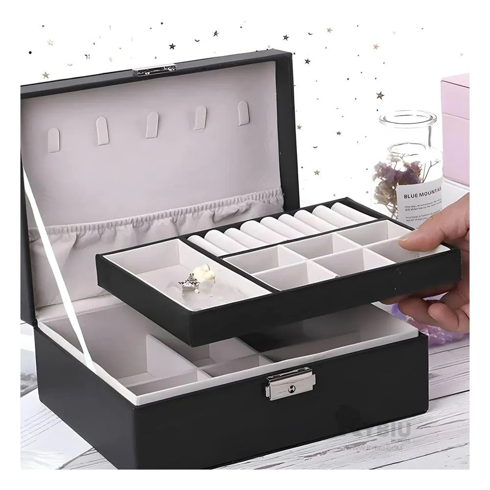 Joyero Organizador 3 En 1 Doble Tapa