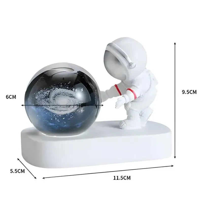 Lampara Decorativa Modelo Astronauta Con Esfera 3D