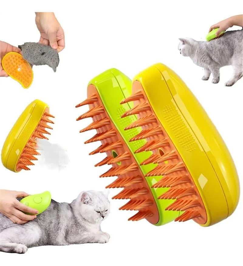 Cepillo De Vapor Para Mascotas Para Mudar De Pelo 3 en 1
