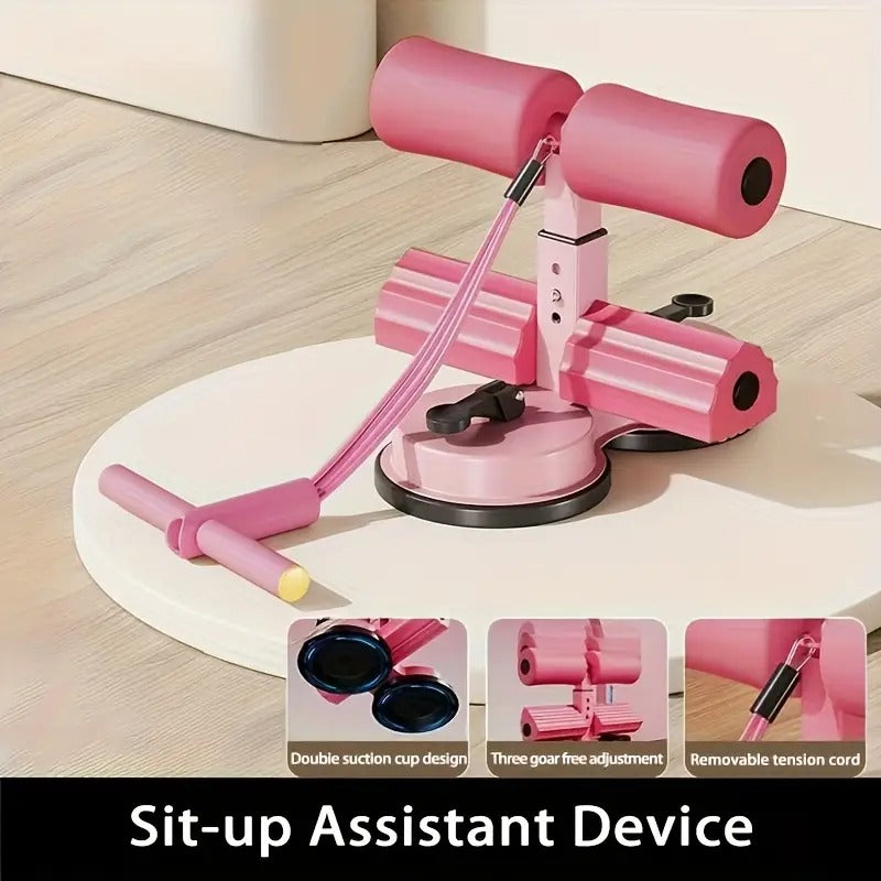 Barra Abdominal Multifunción con Ventosas y Soporte Ajustable – 3 en 1