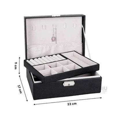Joyero Organizador 3 En 1 Doble Tapa