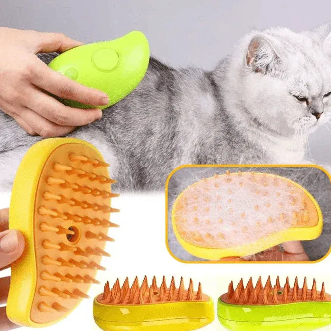Cepillo De Vapor Para Mascotas Para Mudar De Pelo 3 en 1