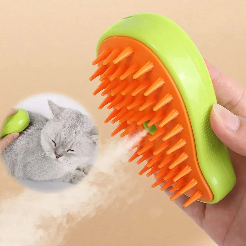 Cepillo De Vapor Para Mascotas Para Mudar De Pelo 3 en 1
