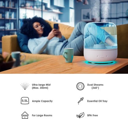 Humidificador inteligente para el hogar de Aromaterapia - Premiun