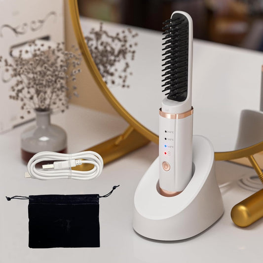Mini cepillo alisador para todo tipo de cabello