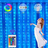 Cortina de Luces LED Multicolor con Control (3×3 m / 3×2 m)