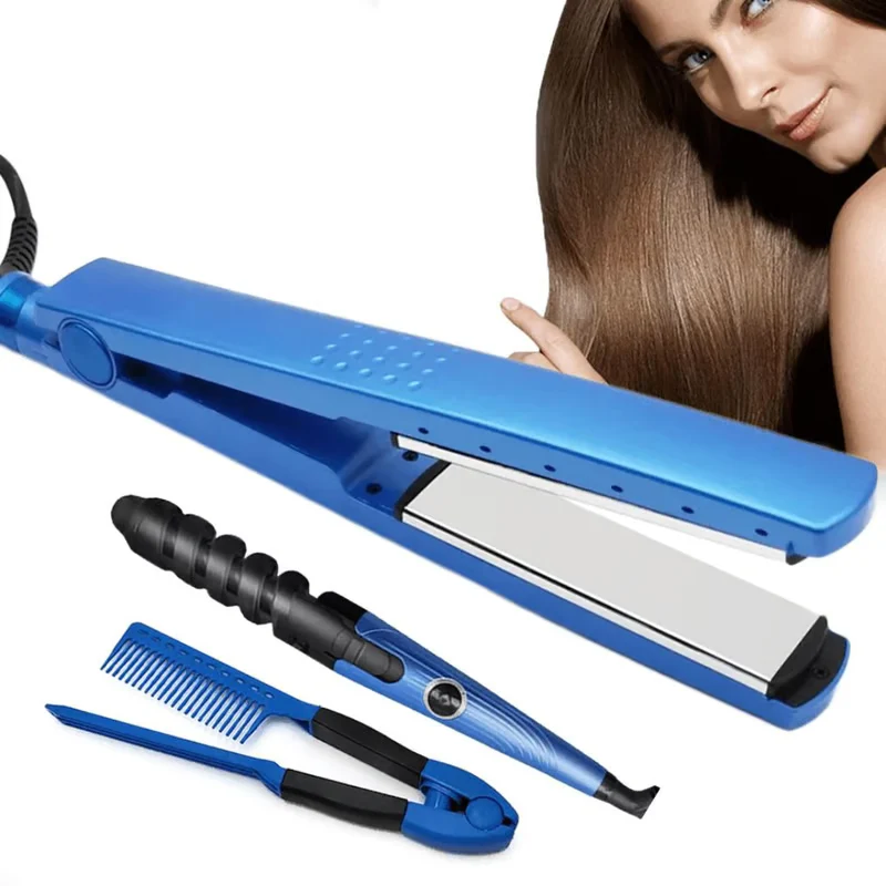 ✨ StylePro 3 en 1 – Kit Profesional para Alisar, Rizar y Ondular Cabello 💇‍♀️🔥
