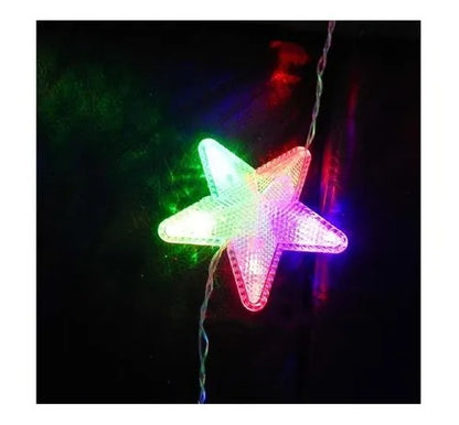 CORTINA DE LUCES ESTRELLA- color plex