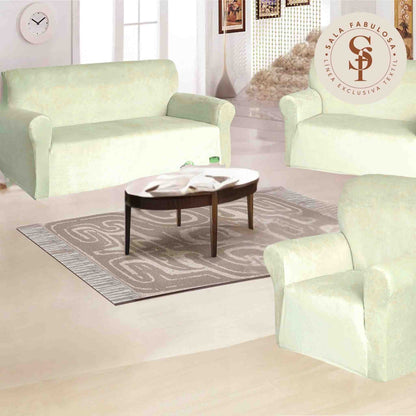 Funda de Mueble Terciopelo 3-2-1 + 6 cojines