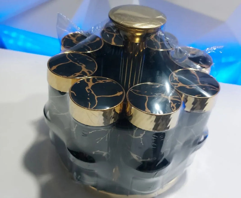 CARRUSEL DE CONDIMENTOS DE 1 PISO - black