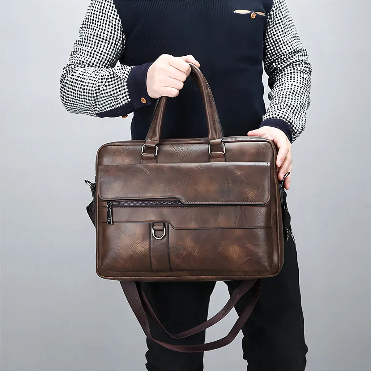 Maletín Ejecutivo de Cuero para Hombre – Weixier Pro