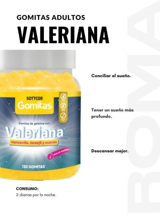 GOMITAS PARA EL DESCANSO- VALERIANA GUMMIES
