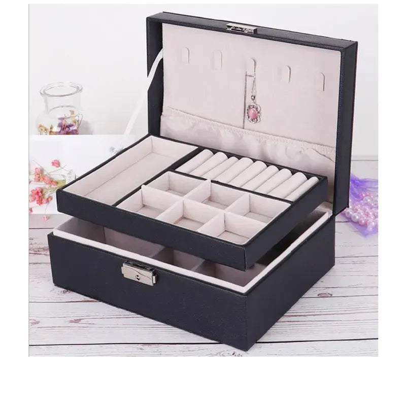 Joyero Organizador 3 En 1 Doble Tapa