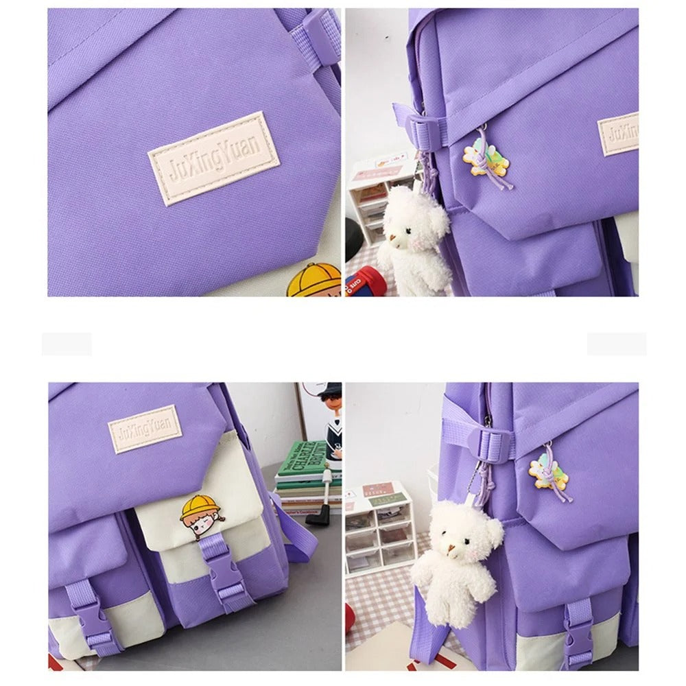 🎒 CampusMax 6-en-1 – Mochila Antirayones con Estuche y Bolsillos Inteligentes ✨